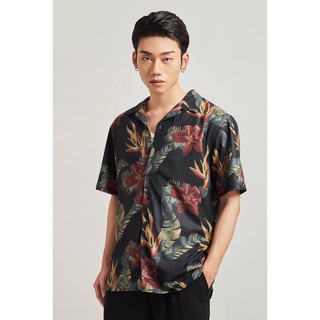 Áo Sơ Mi Ngắn Tay Nam Họa Tiết HIGHWAY MENSWEAR Tomas Cuban Shirt