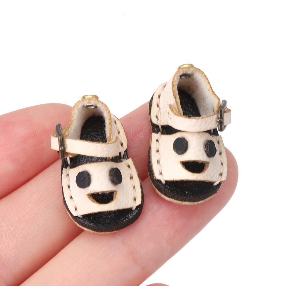 Giày Búp Bê Da Bò Màu Sắc Cầu Vồng Dễ Thương Xinh Xắn 1 / 12BJD