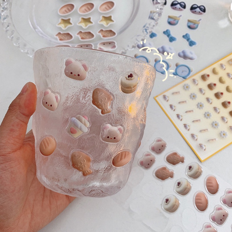 Bộ 3 Miếng Dán Hoạt Hình 3D Xinh Xắn