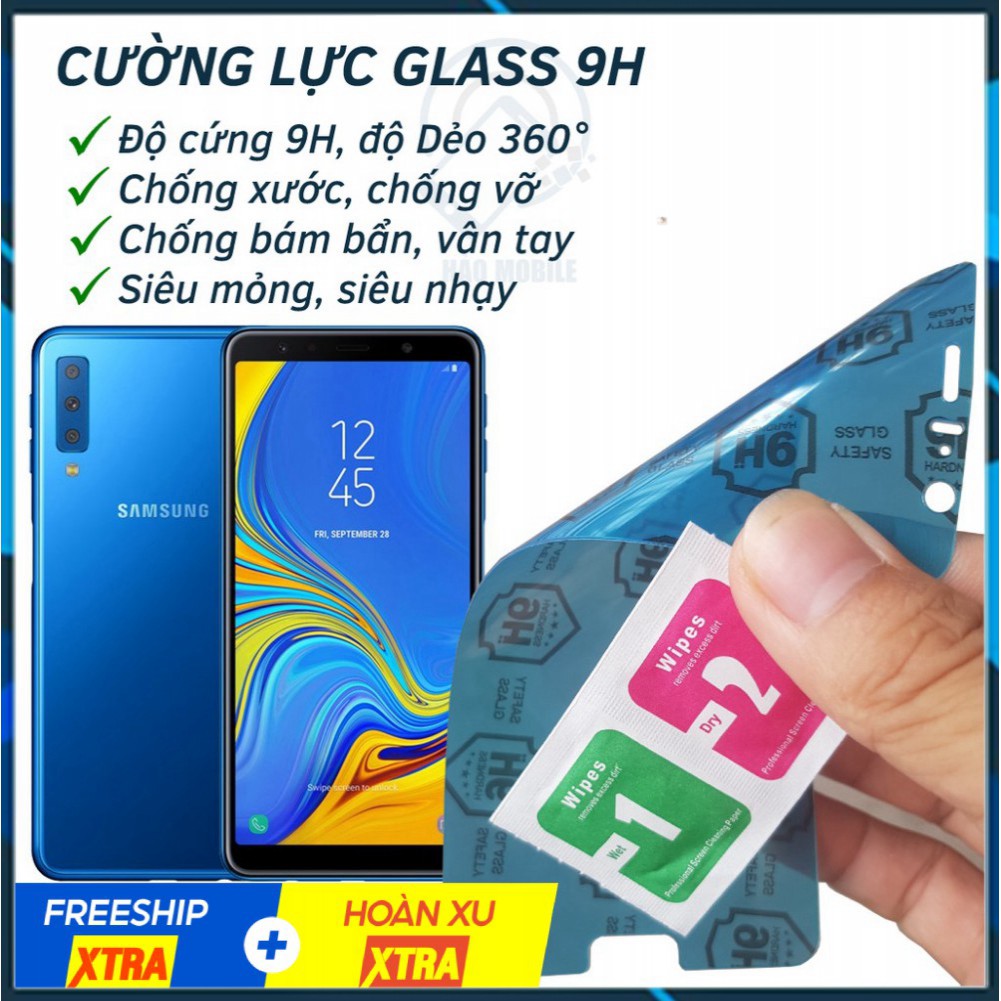 Dán cường lực dẻo nano 9H Samsung A7 2016, 2017, 2018