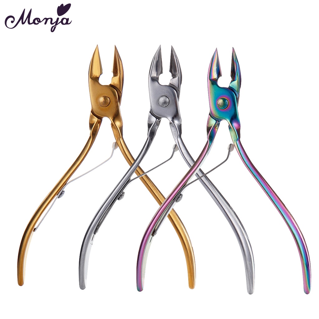MONJA [Hàng mới về] Kềm cắt móng tay bằng thép không gỉ an toàn chất lượng cao