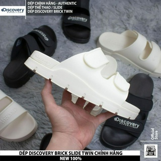 [ HÀNG CHÍNH HÃNG ] Dép Discovery Expedition BRICK SLIDE TWIN ( BEIGE - TRẮNG - ĐEN ) - REAL AUTHENTIC 100%