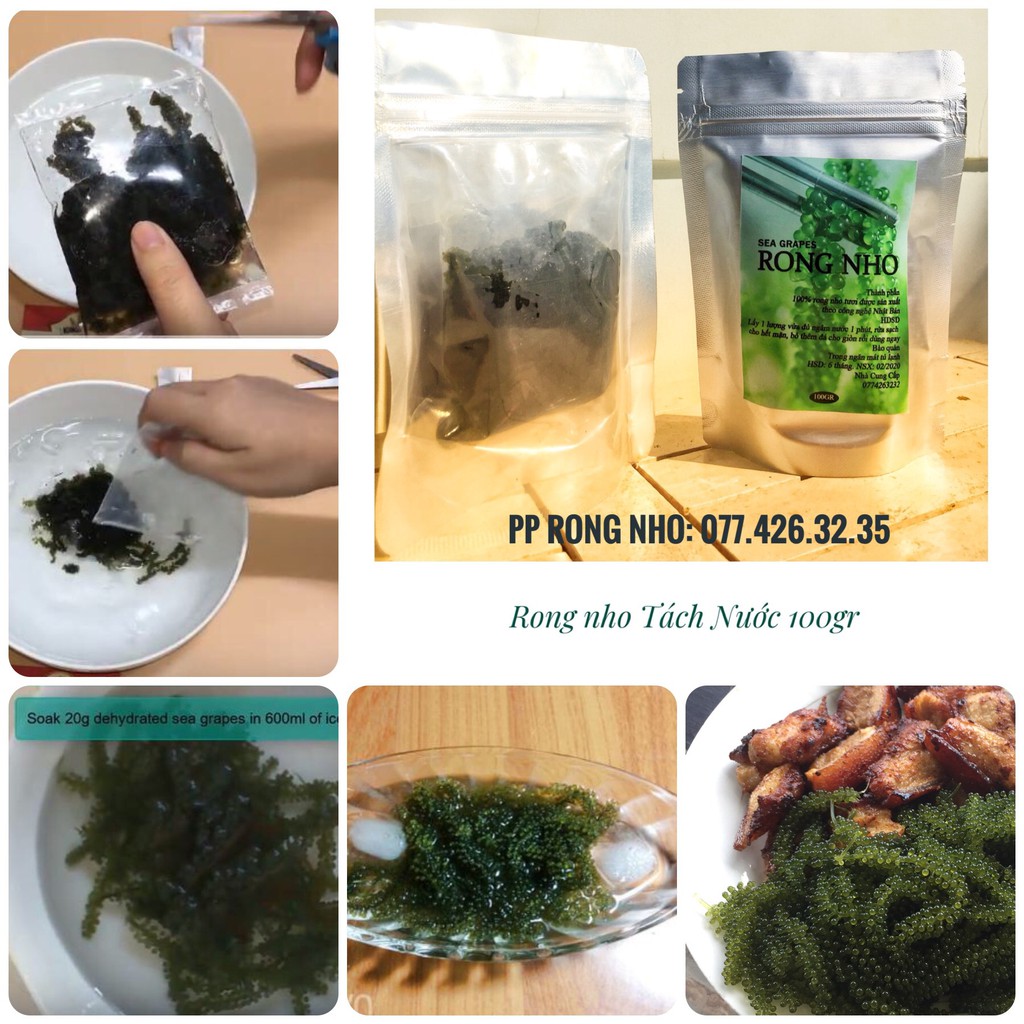 [Freeship]Kèm 03 sot me - 1Kg Rong nho tách nước Khánh Hòa | BigBuy360 - bigbuy360.vn