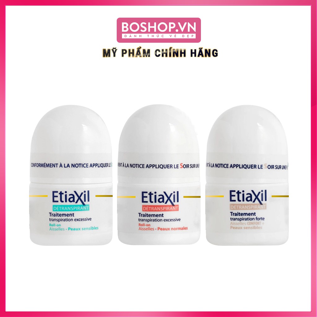 Lăn Khử Mùi Cho Da Thường, Da Nhạy Cảm và Da Siêu Nhạy Cảm EtiaXil 15ml