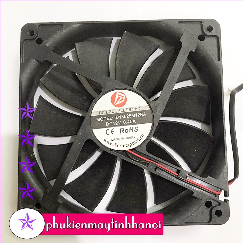 Quạt tản nhiệt vuống 14cm 12v 0.45A tháo nguồn