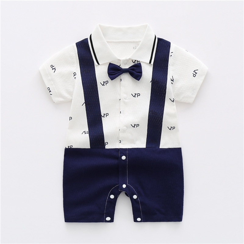 Bộ Áo Liền Quần Bằng Cotton Trơn 101220 Dành Cho Bé
