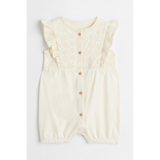 Romper cotton bèo cao cấp bé gái