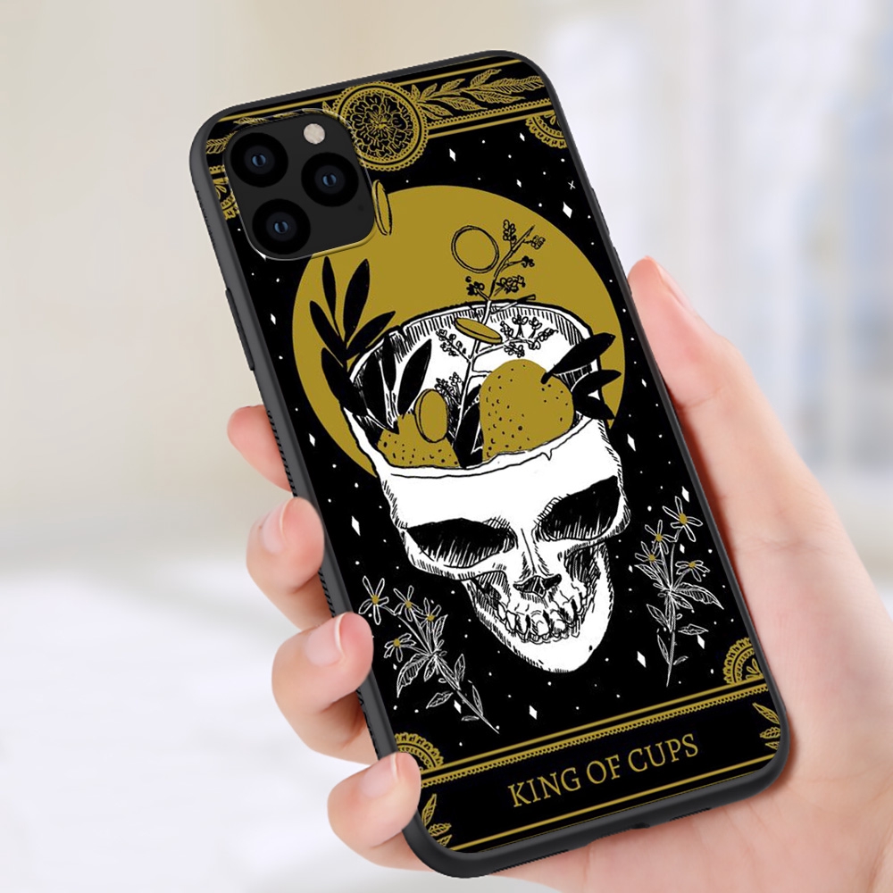 Ốp Điện Thoại Tpu Dẻo Họa Tiết Bài Tarot Magical Death Độc Đáo Cho Iphone 11 Pro Xs Max Xr X 8 7 6s 6 Plus D82