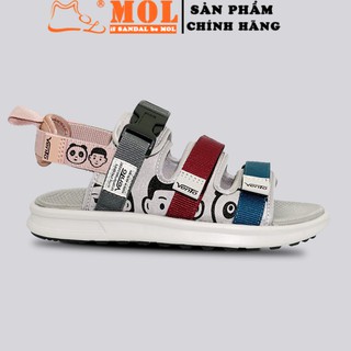Giày sandal Vento nữ 3 quai ngang vải dù có quai hậu tháo rời mang đi học đi biển du lịch NB80R