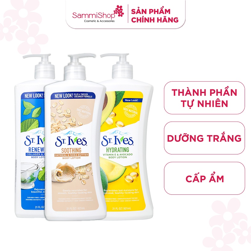 Sữa dưỡng thể ST.Ives Body Lotion 621ml