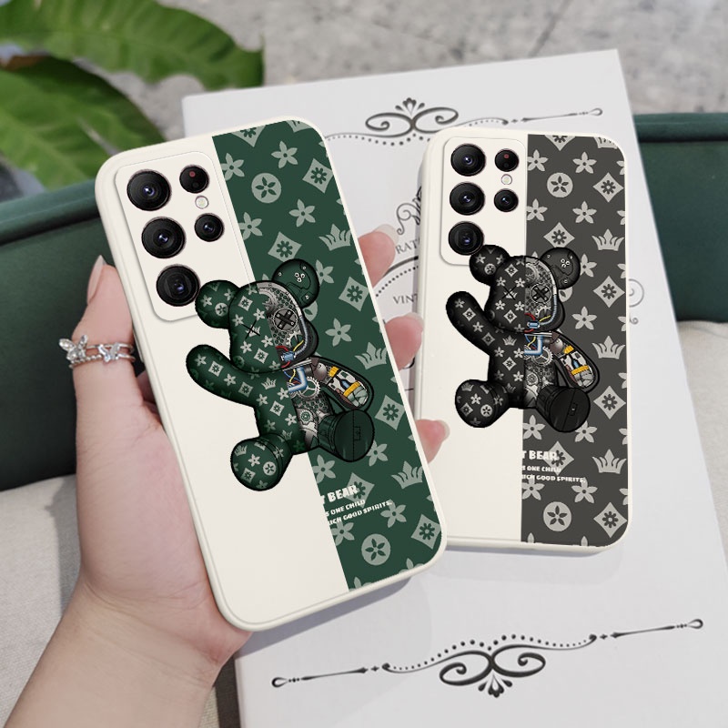 Ốp Điện Thoại In Hình Gấu Thời Trang Cho Samsung Galaxy S23 S22 Ultra Plus