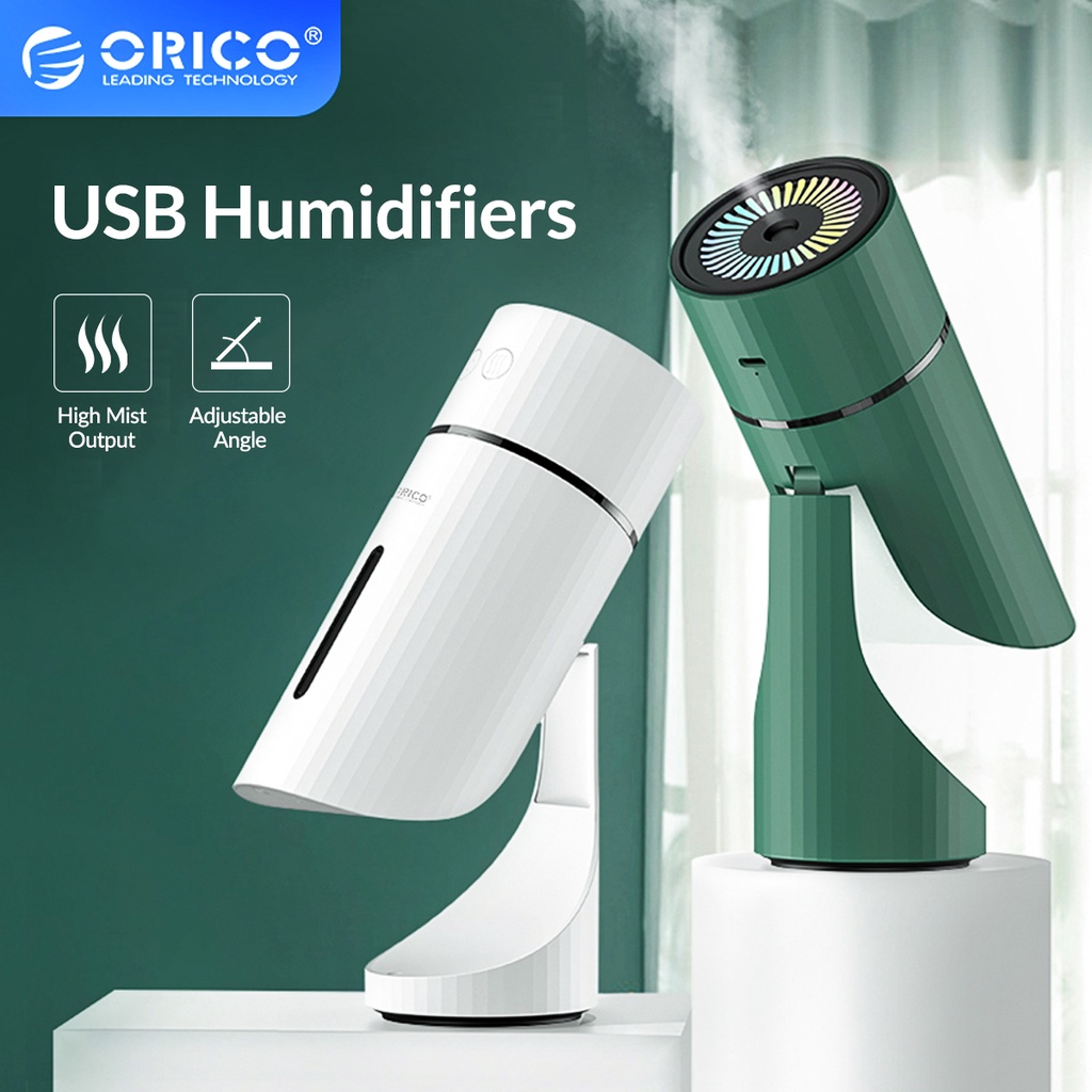 Máy Phun Sương Tạo Ẩm Orico D20 Xoay 90 Độ Có Đèn Tiện Dụng Tiện Dụng