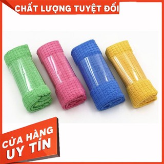 Khăn lau xe gạch chỉ thấm nước tốt,khăn lau ô tô, khăn lau kính không xơ cao cấp 40x60cm