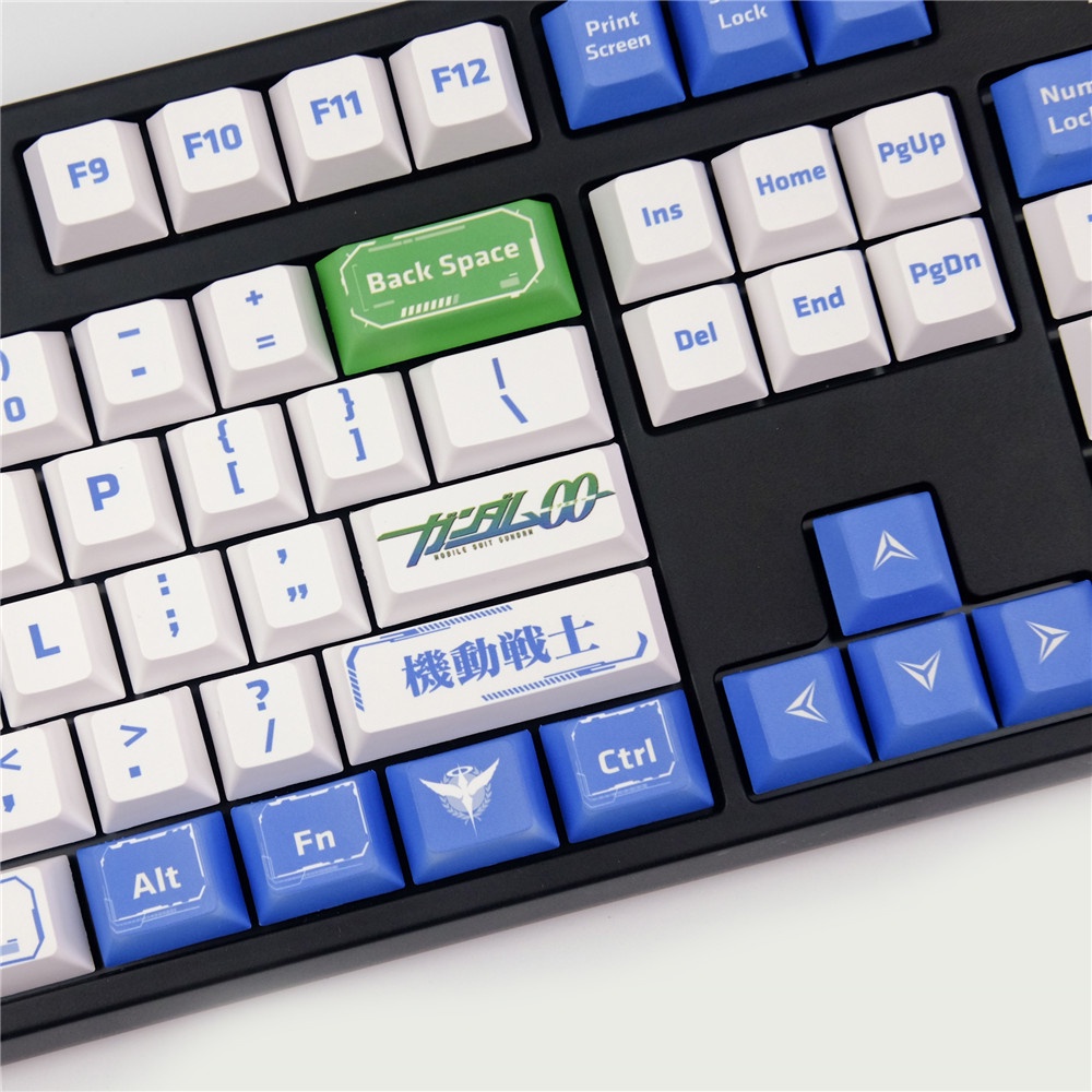 GMK Gundam Mecha Warrior keycaps, 125 phím keycaps Cherry Profile DYE-SUB Cá nhân hóa GMK Keycaps cho bàn phím cơ