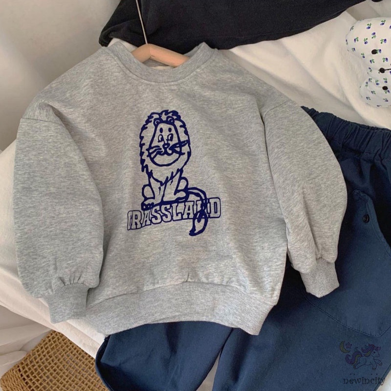 Áo hoodie họa tiết hoạt hình thời trang thu đông hàn quốc cho trẻ em