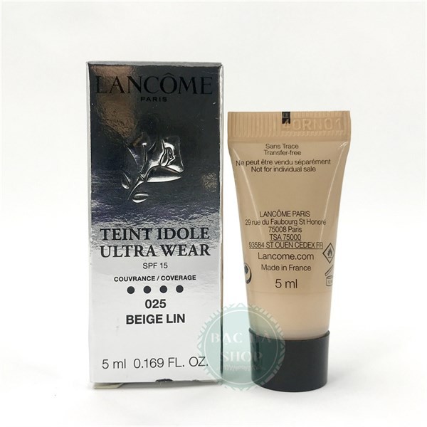 Lancome Kem Nền Lâu Trôi Teint Idole Ultra Wear SPF15 5ml #025 Beige Lin