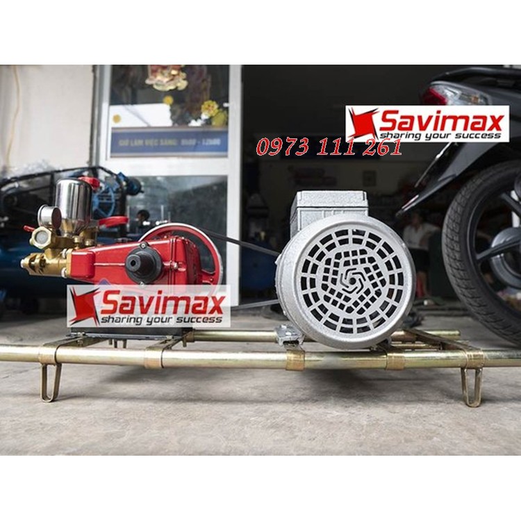 Máy rửa xe dây đai công suất 1HP bộ đầy đủ