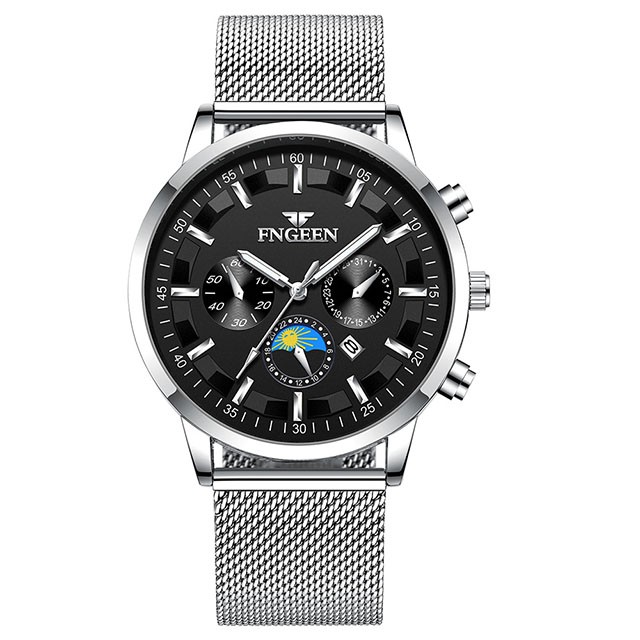 Đồng hồ nam chính hãng, Đồng hồ nam FNGEEN dây thép cao cấp không gỉ chính hãng 5123 - Aka Mart | BigBuy360 - bigbuy360.vn