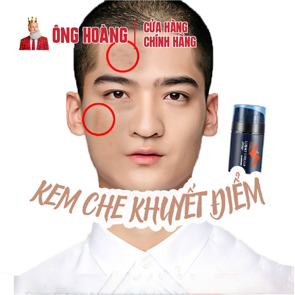 Kem che khuyết điểm nam, kem nền nam siêu mịn, che mụn, che vết thâm, sẹo | BigBuy360 - bigbuy360.vn