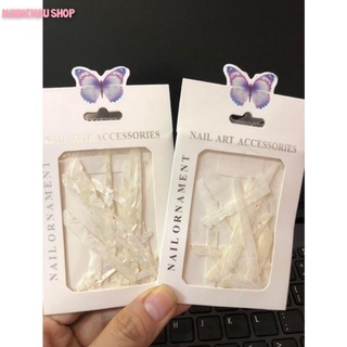Xà cừ trắng,mỏng ẩn gel,ẩn bột