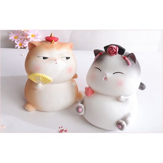 Hộp tiết kiệm hình mèo ngốc dễ thương