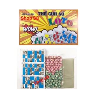 BỘ LÔ TÔ - con cờ bằng gỗ số rõ - cờ giải trí ngày tết - có giao hàng hoả tốc