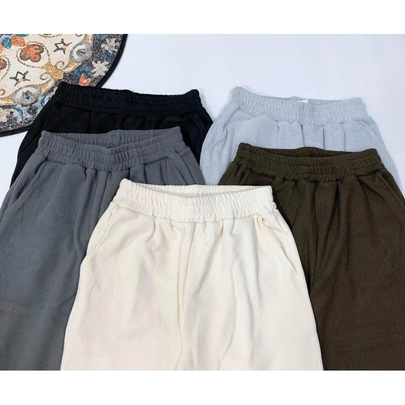 Quần joggers tăm chất đẹp hàng Qc