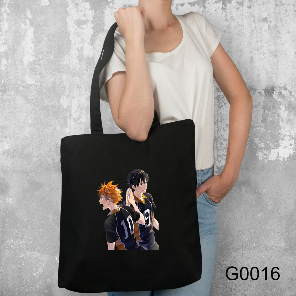 Haikyuu Túi vải In Hình anime Xinh Xắn
