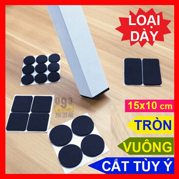 Combo 2 Miếng Lót Chống Trượt Chống Ồn Chống Trầy Sàn