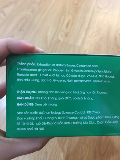 (Đức HIền) (Nhà thuốc Đức Hiền) Miếng dán thảo dược chống say tàu xe Vio (Rê Vô Địch)