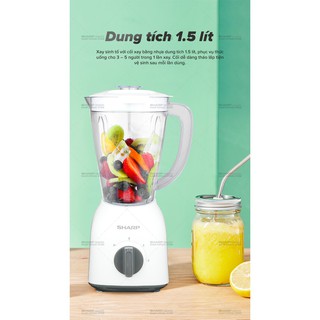 Máy Xay Sinh Tố Sharp EM-S154PV-WH 1.5L