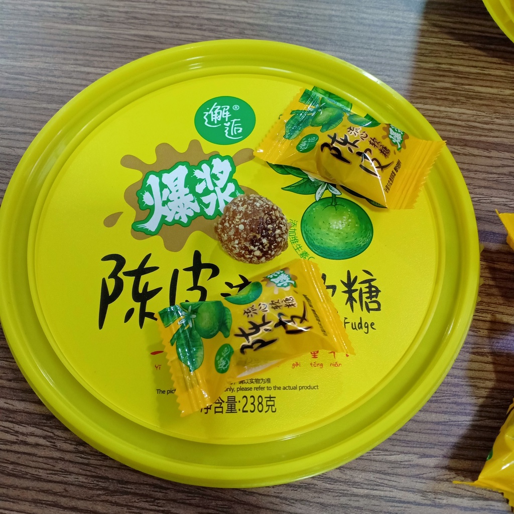 Loại Xô Vuông 238gr Kẹo Dẻo Ô Mai Vị Chanh Muối Siêu Ngon