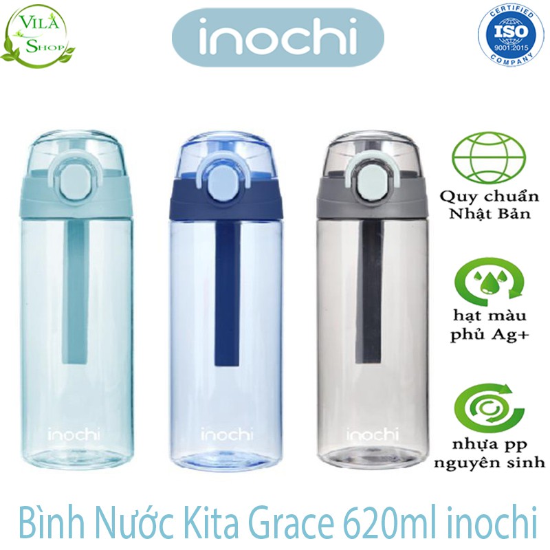 Bình Đựng Nước, Bình Nước Chịu Nhiệt Kita Grace 620ml, Bình Nước Cao Cấp Xuất Nhât - Châu Âu - EU