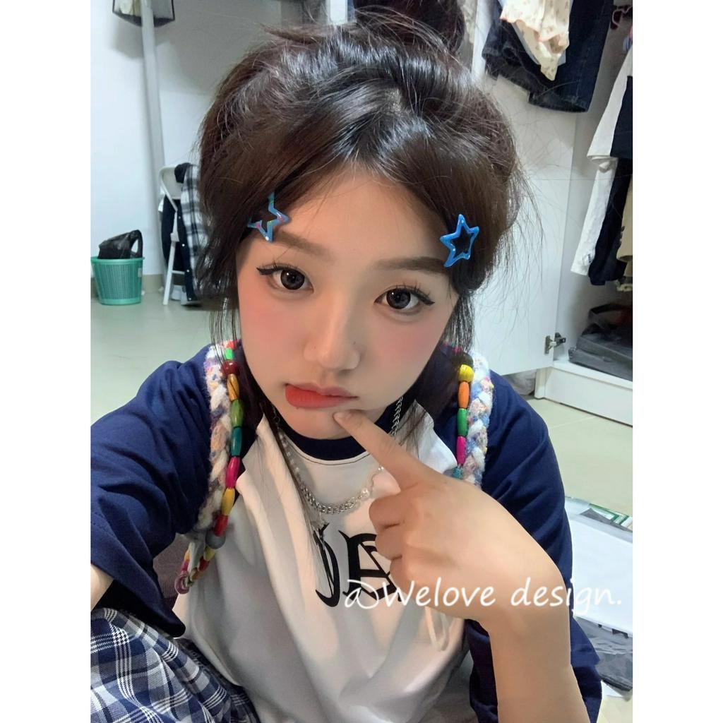 「 WELOVE1 」Áo Thun 100% Cotton Tay Ngắn In Chữ Thời Trang Dành Cho Nữ