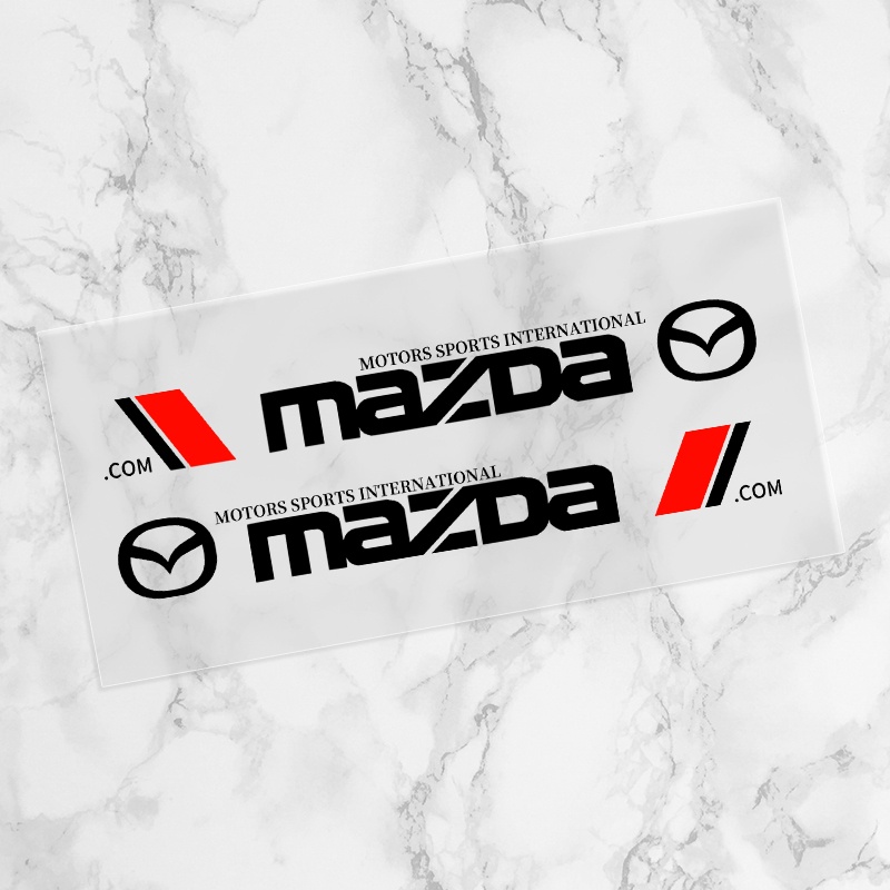 Set 2 Miếng Dán Logo Trang Trí Cửa Xe Hơi Mazda 2 3 MS 6 CX5 CX4 CX3 CX5 Axela Demio