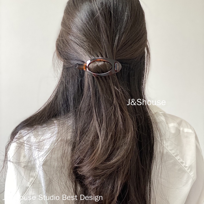 Kẹp Tóc Hình Elip Màu Kẹo Ngọt KF466 Thời Trang