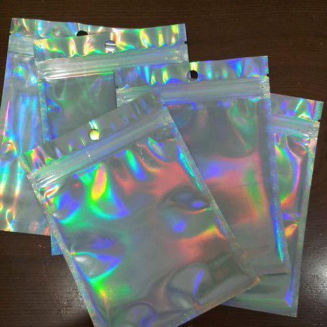 Túi zip hologram, túi zipper đủ 6 Size đựng mỹ phẩm trang sức phụ kiện áo quần phụ kiện điện thoại