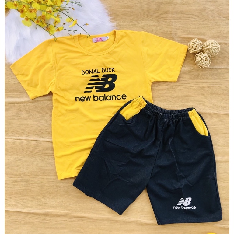 🍭 Bộ thun cotton quần giả jean bé trai từ 25-50kg