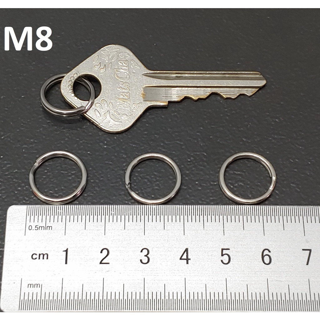 Móc ring tròn, phụ kiện treo móc khóa