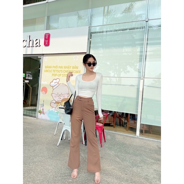 Áo croptop cổ u