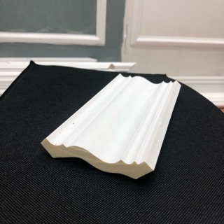 Phào chỉ nhựa PU xốp cổ trần bản 10cm trắng thô