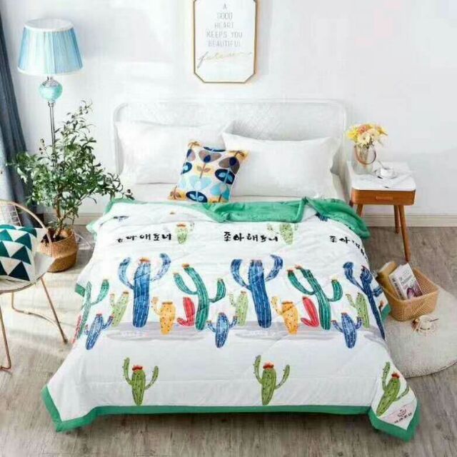 Chăn hè thu Zara Home cotton đũi cao cấp, siêu mềm mịn