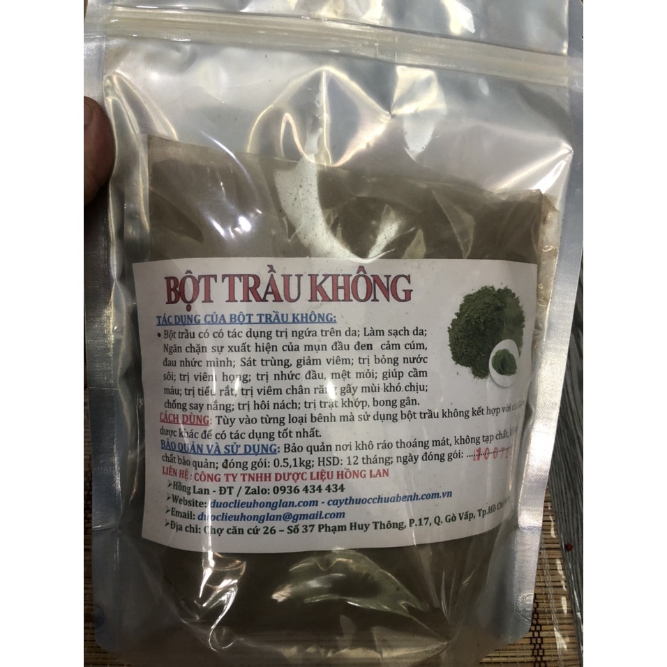 Bột Trầu không 500g Sấy Lạnh 100% Nguyên Chất - Hàng Công ty loại 1