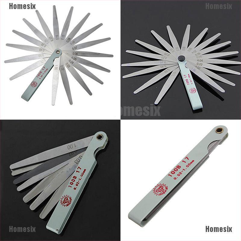 [zHMSI] Useful Metric Feeler Gauge Gap Filler Thickness Measurement Tool 17 tools Hot TYU