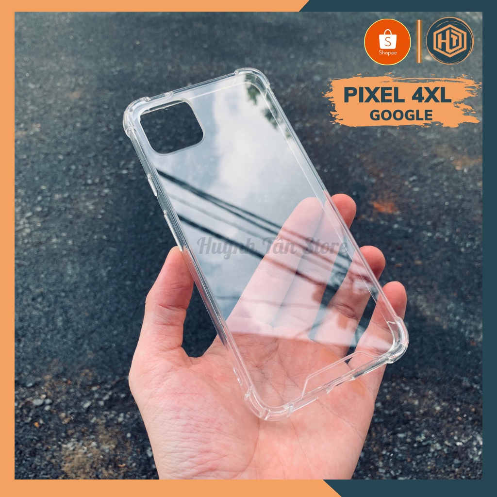 Ốp lưng pixel 4xl chống sốc clear color ver 3 trong suốt không ố vàng bảo vệ camera phụ kiện huỳnh tân store