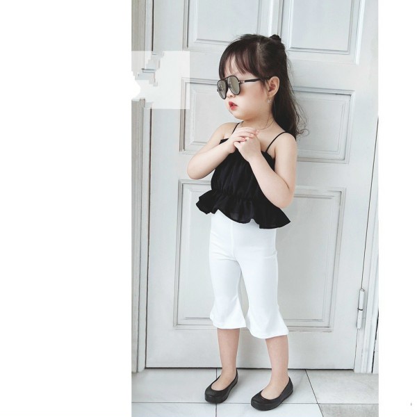 Quần legging lửng ống loe quần legin bé gái thời trang - QGTB
