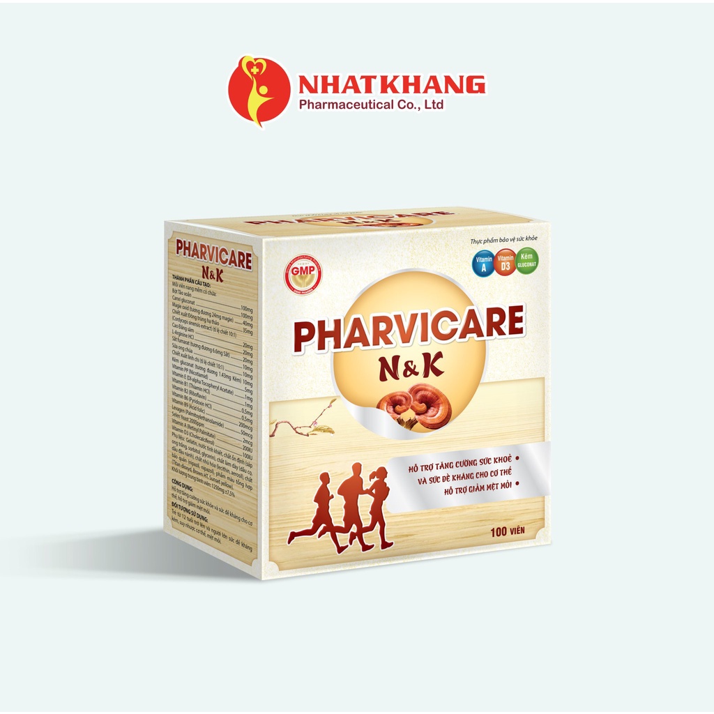 Viên bổ khỏe Pharvicare giúp ăn ngon, ngủ ngon, tăng cường sức đề kháng giúp cơ thể khỏe mạnh