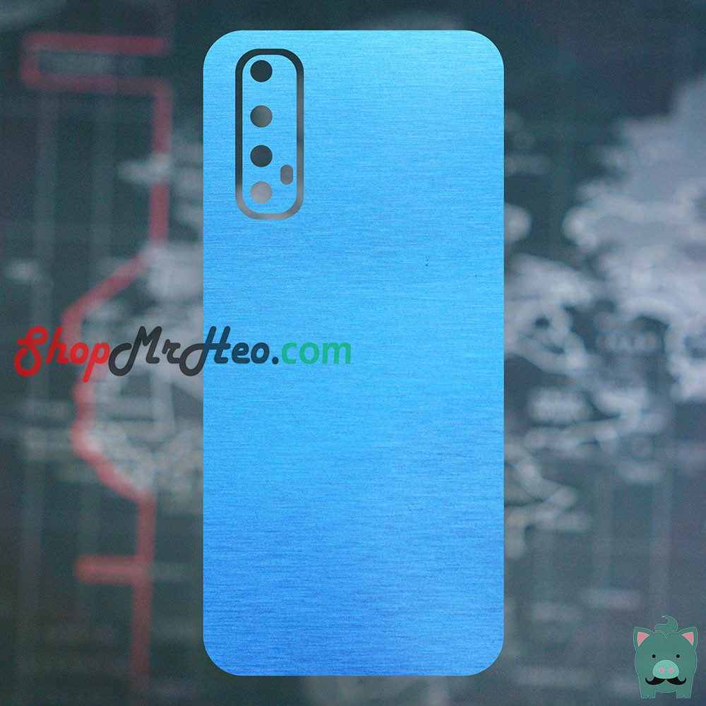 Skin Dán Mặt Sau Lưng Vân Nhôm Realme 7 - Realme 7 Pro - Realme 7i - Realme C17