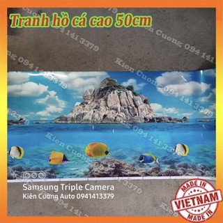 Tranh bể cá cảnh cao 40cm 50cm