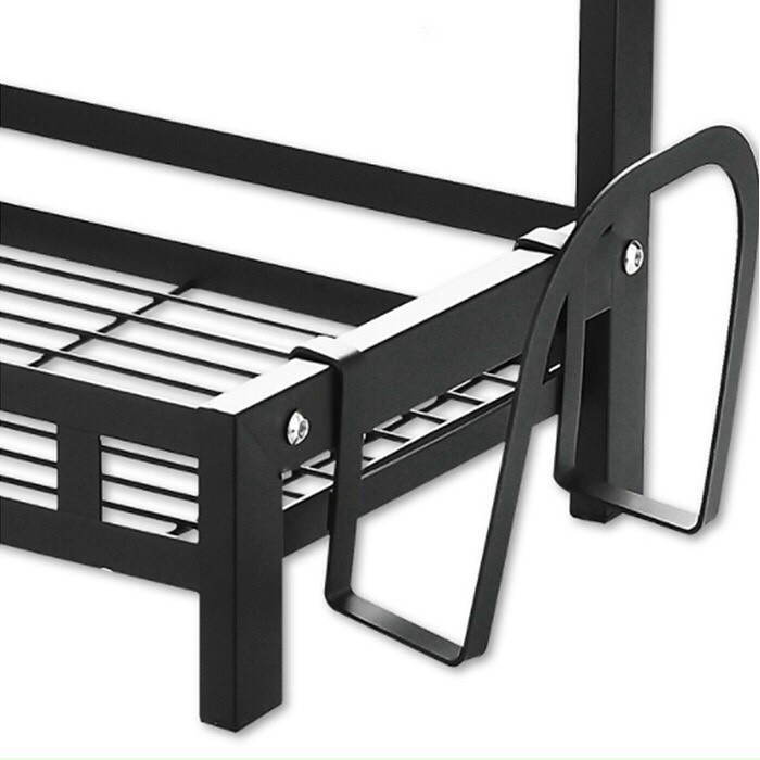 Kệ đựng gia vị bằng thép không ghỉ kèm ống đựng đũa và kệ cài thớt tiện lợi